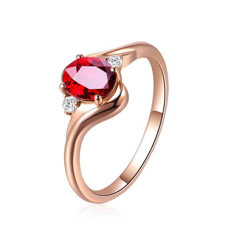 Pigeon blood red corundum gem ring adjustable mouth size
