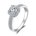 Square CVD Diamond Engagement Ring