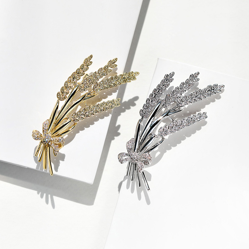Wheat Bow Brooch