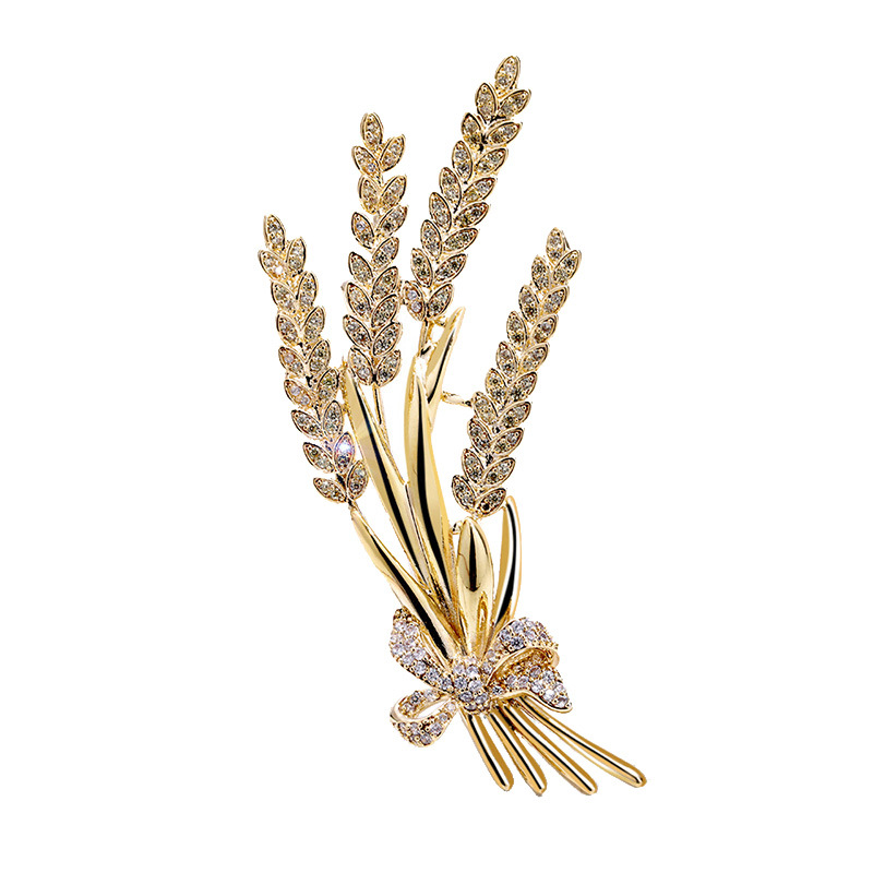 Wheat Bow Brooch