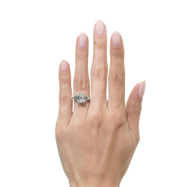 Emerald Cut Diamond Engagement Ring