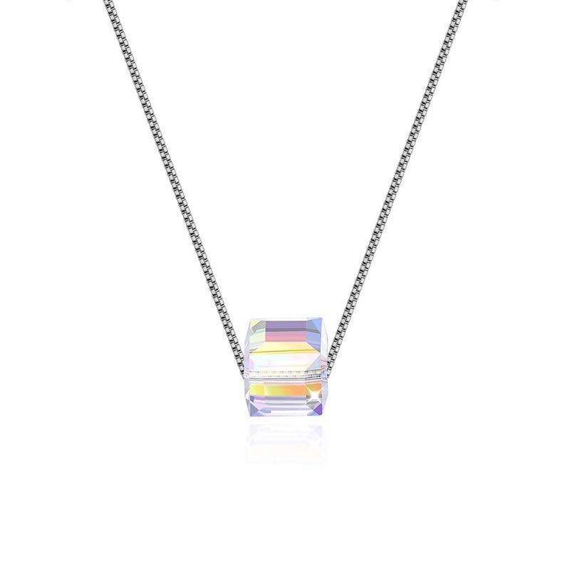 Cubic Candy Shape Shiny Necklace