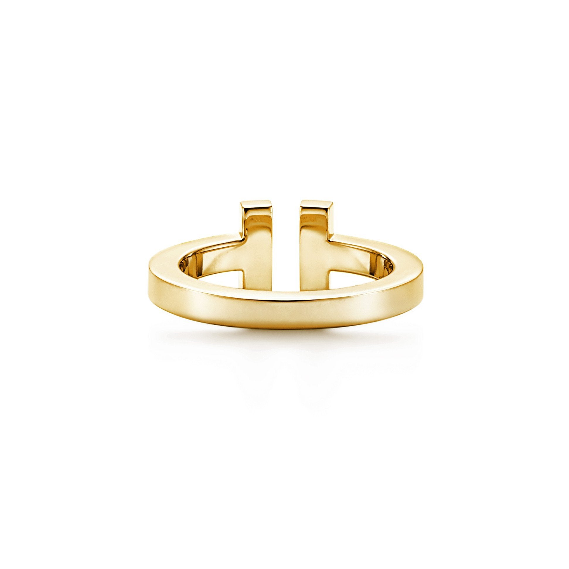 Gold-Plated Square Titanium Ring