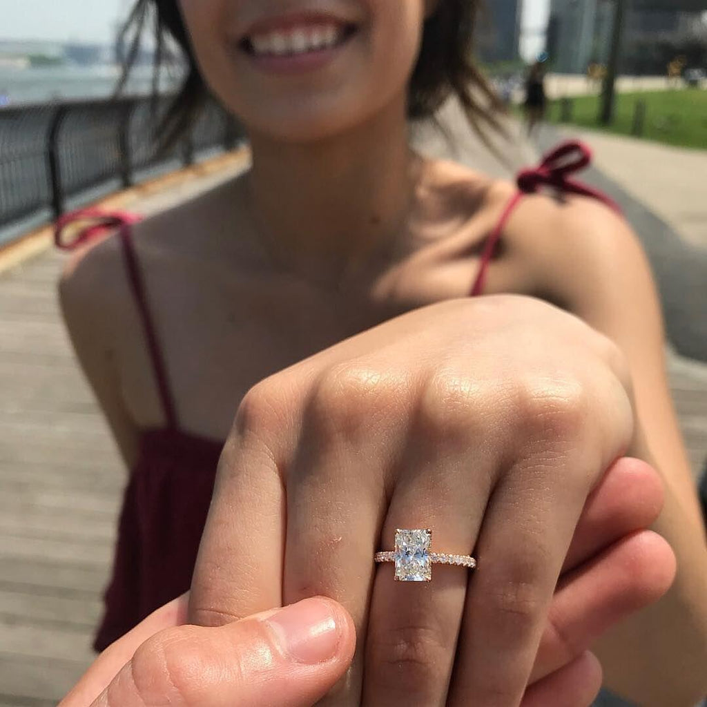 Radiant Cut Diamond Engagement Ring