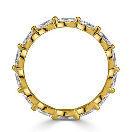 Marquise Cut Diamond Eternity Band in 18k Yellow Gold