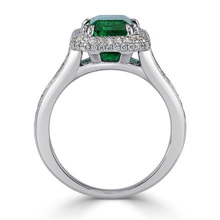 Emerald Cut Emerald Engagement Ring