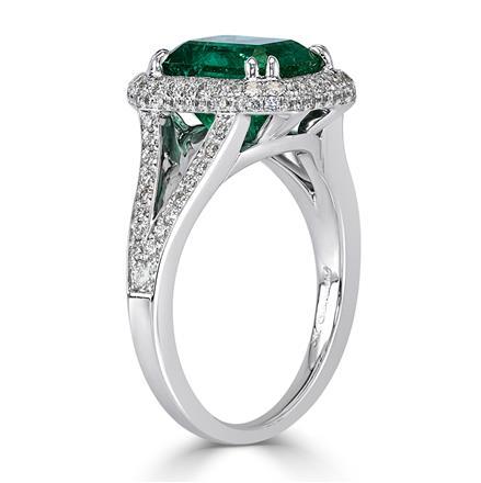 Emerald Cut Emerald Engagement Ring