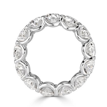 Oval Cut Diamond Eternity Band in 18k White Gold