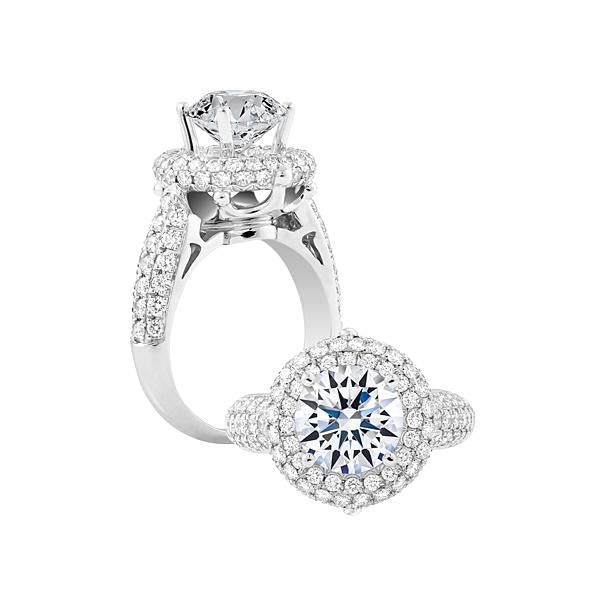 Cupid Eight Heart Eight Arrows Diamond Cut Wedding Ring