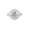 Cupid Eight Heart Eight Arrows Diamond Cut Wedding Ring