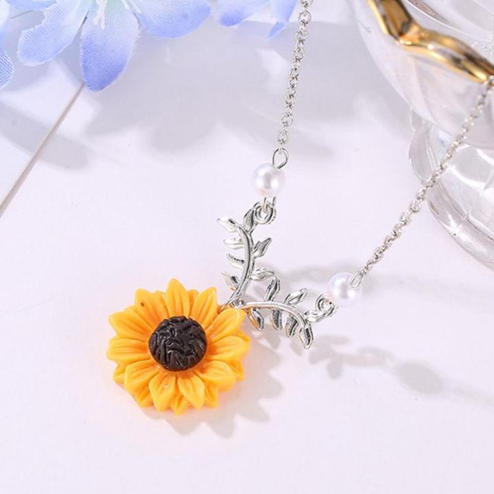 Silver Sunflower Pendent
