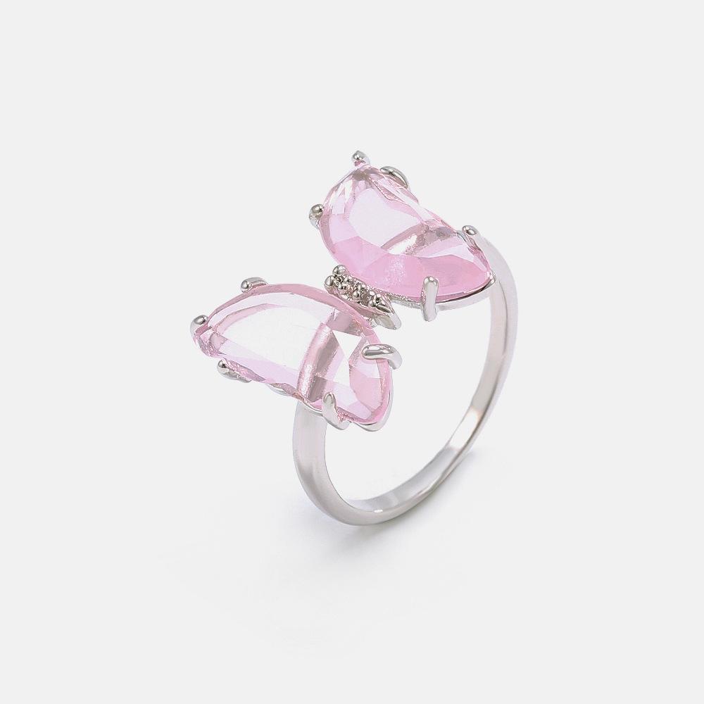 Crystal Butterfly Ring