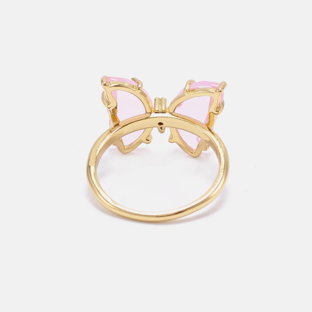 Crystal Butterfly Ring