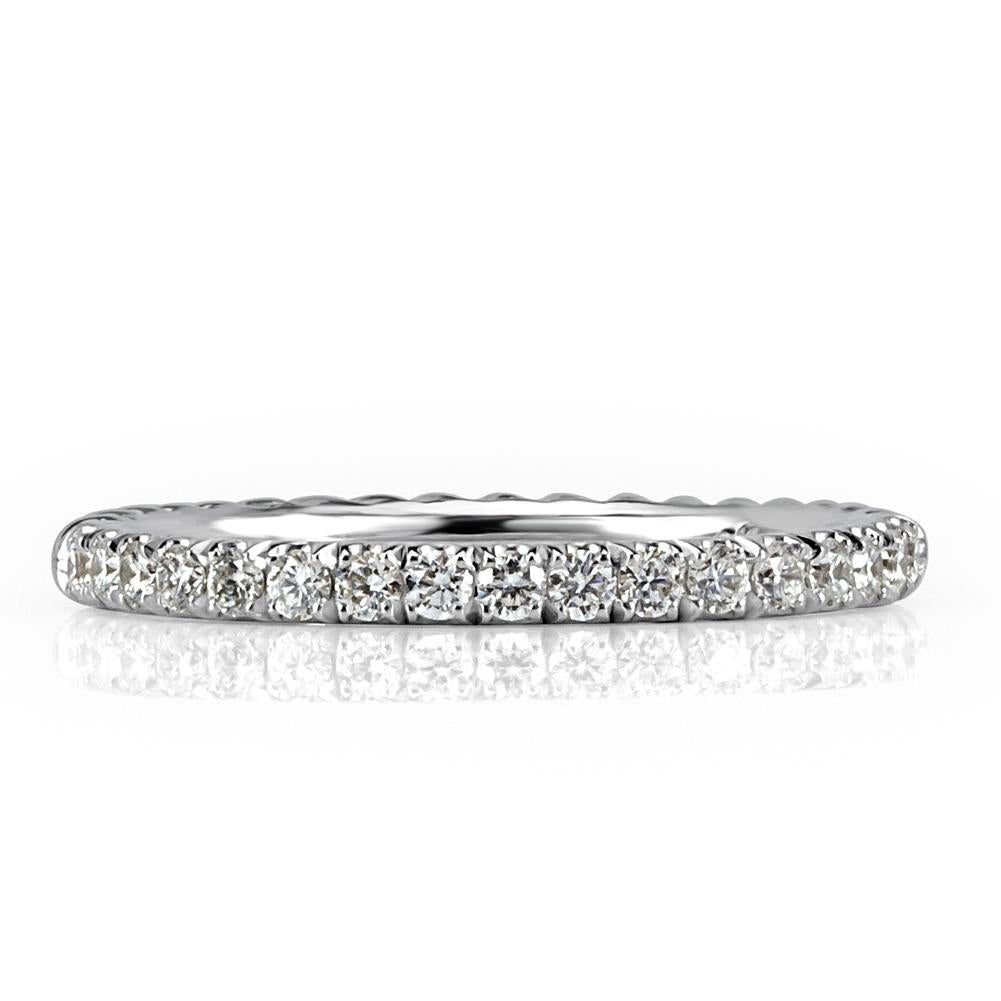 Round Brilliant Cut Diamond Twisted Rope Wedding Band