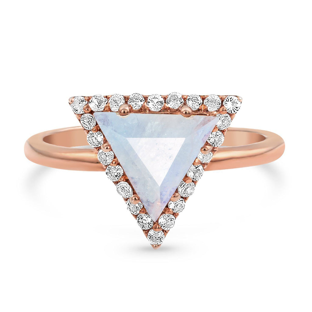 Triangle Shaped Engagement Ring