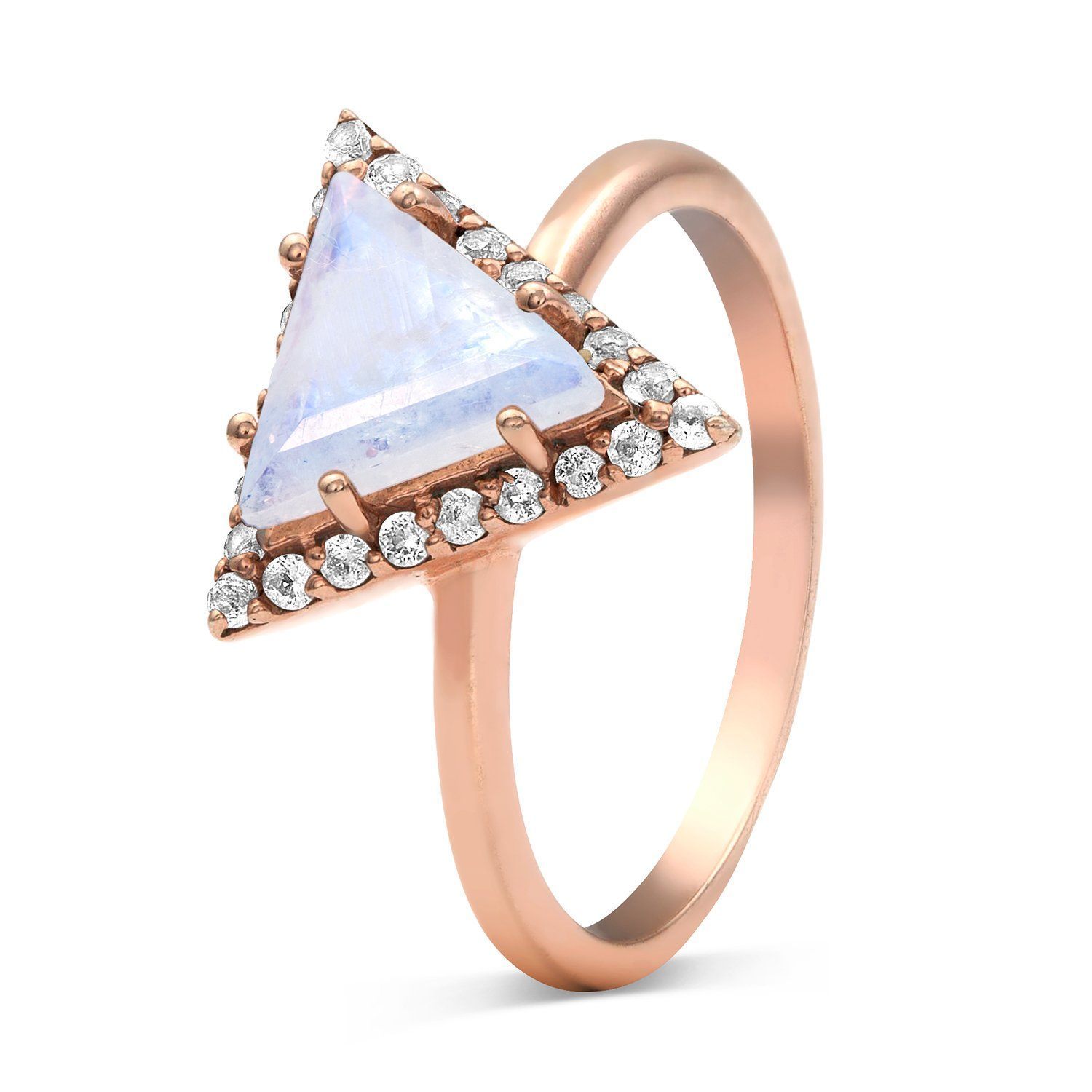 Triangle Shaped Engagement Ring