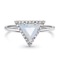 Triangle Shaped Engagement Ring