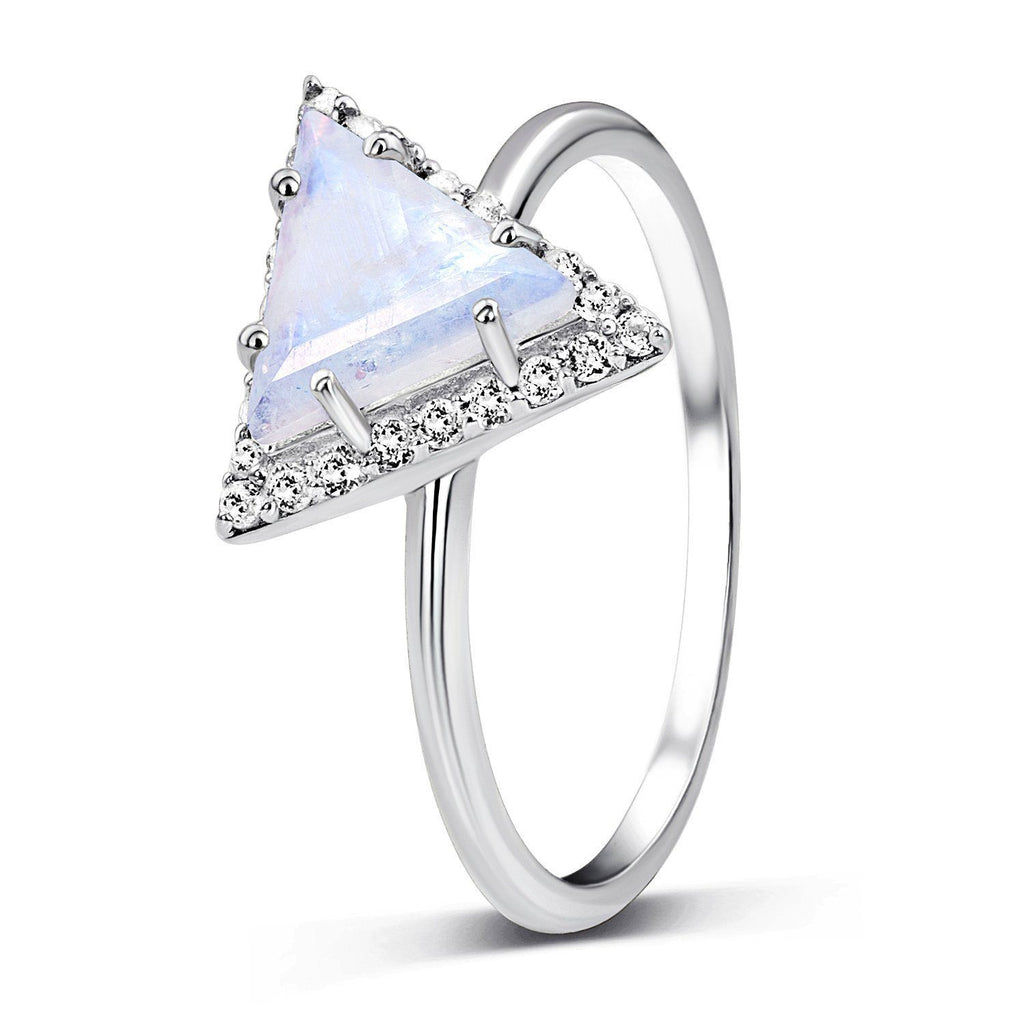 Triangle Shaped Engagement Ring