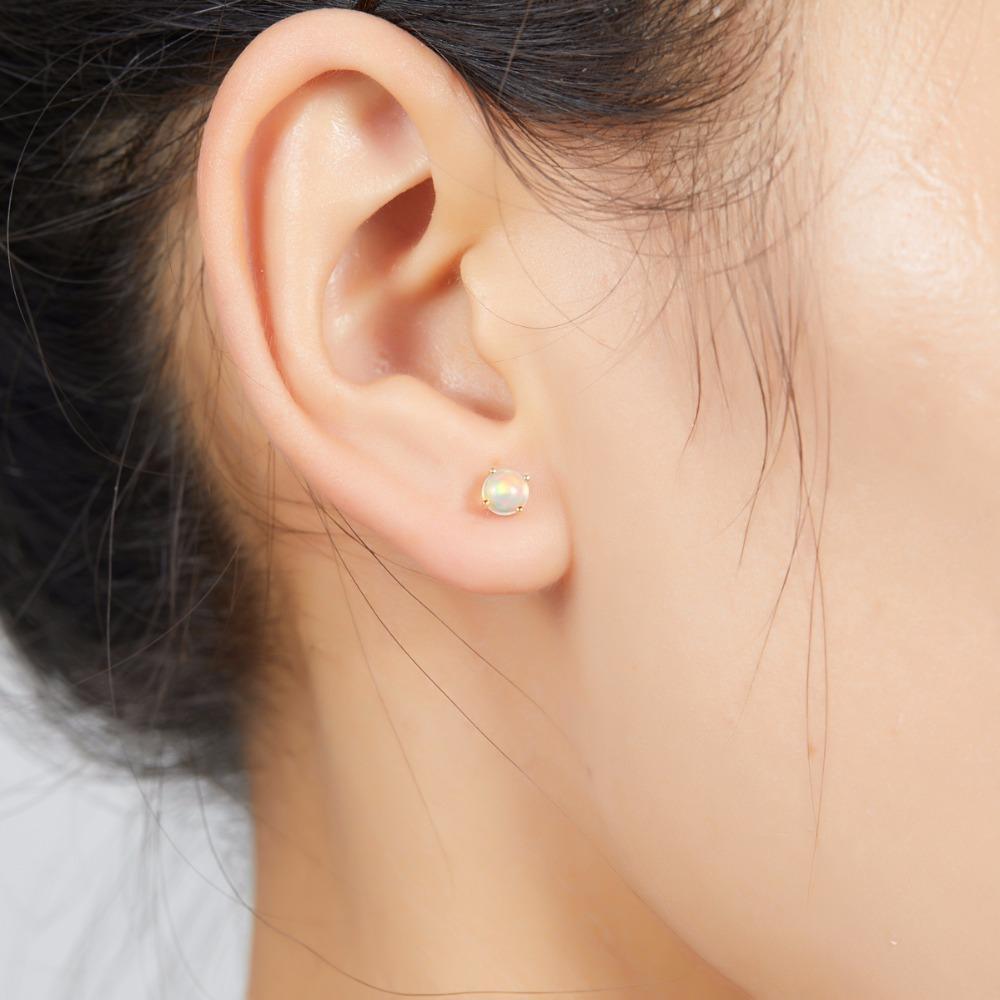 Round Cut Engagement Earrings