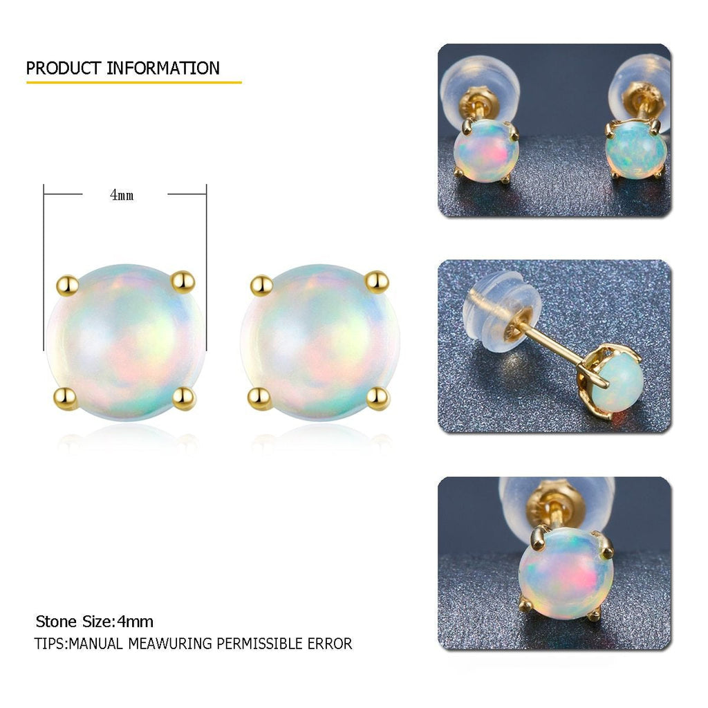 Round Cut Engagement Earrings