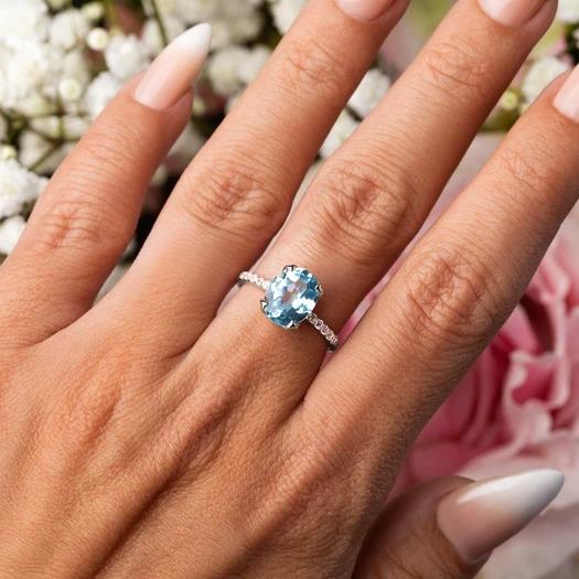 Oval Shaped Engagement Ring