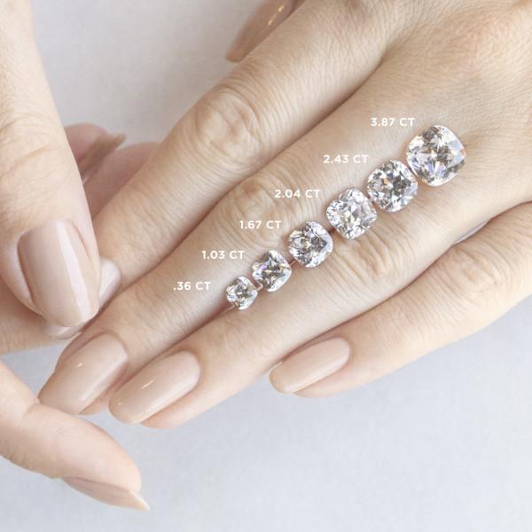 Cushion Cut Stud Earrings