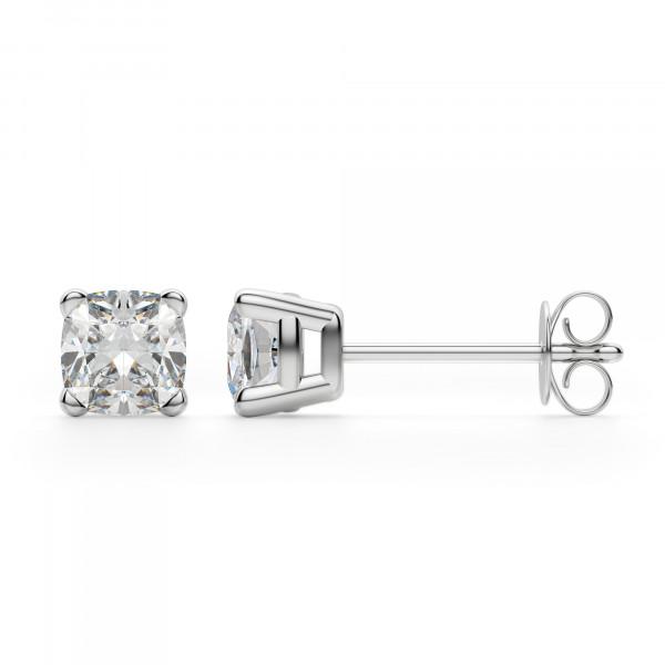 Cushion Cut Stud Earrings