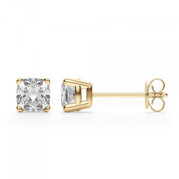 Cushion Cut Stud Earrings
