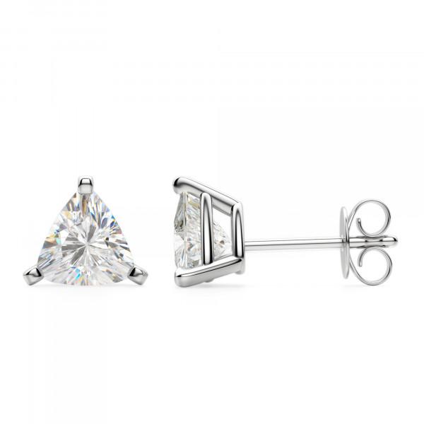 Trillion Cut Stud Earrings