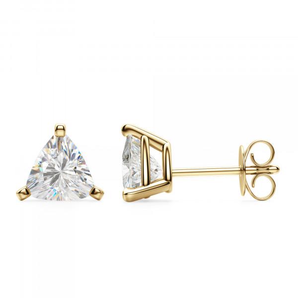 Trillion Cut Stud Earrings