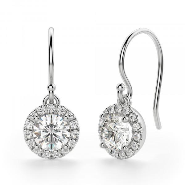 Berlin Round Cut Drop Earrings