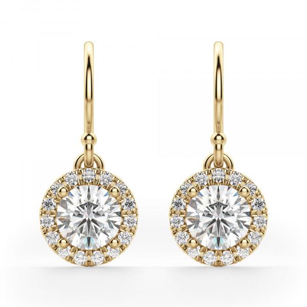 Berlin Round Cut Drop Earrings
