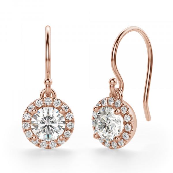 Berlin Round Cut Drop Earrings