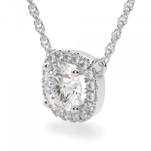 Round Brilliant Cut Diamond Necklace