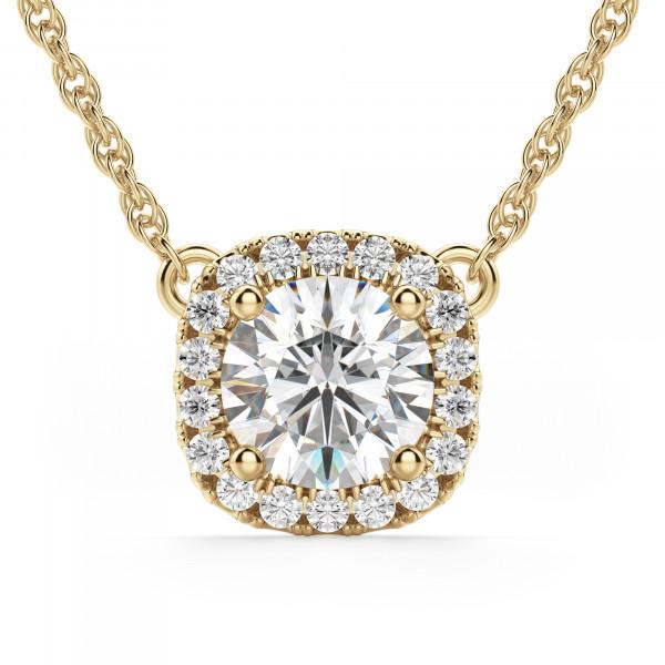 Round Brilliant Cut Diamond Necklace