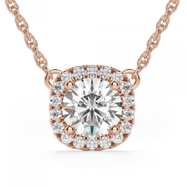 Round Brilliant Cut Diamond Necklace