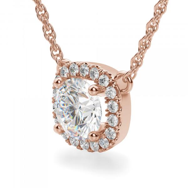 Round Brilliant Cut Diamond Necklace