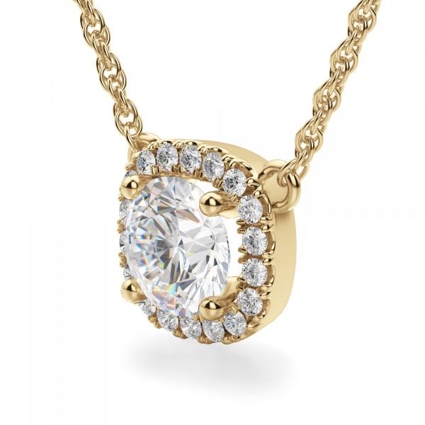 Round Brilliant Cut Diamond Necklace