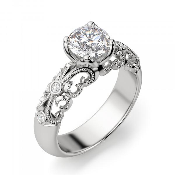 Round Brilliant Cut Diamond Engagement  Ring