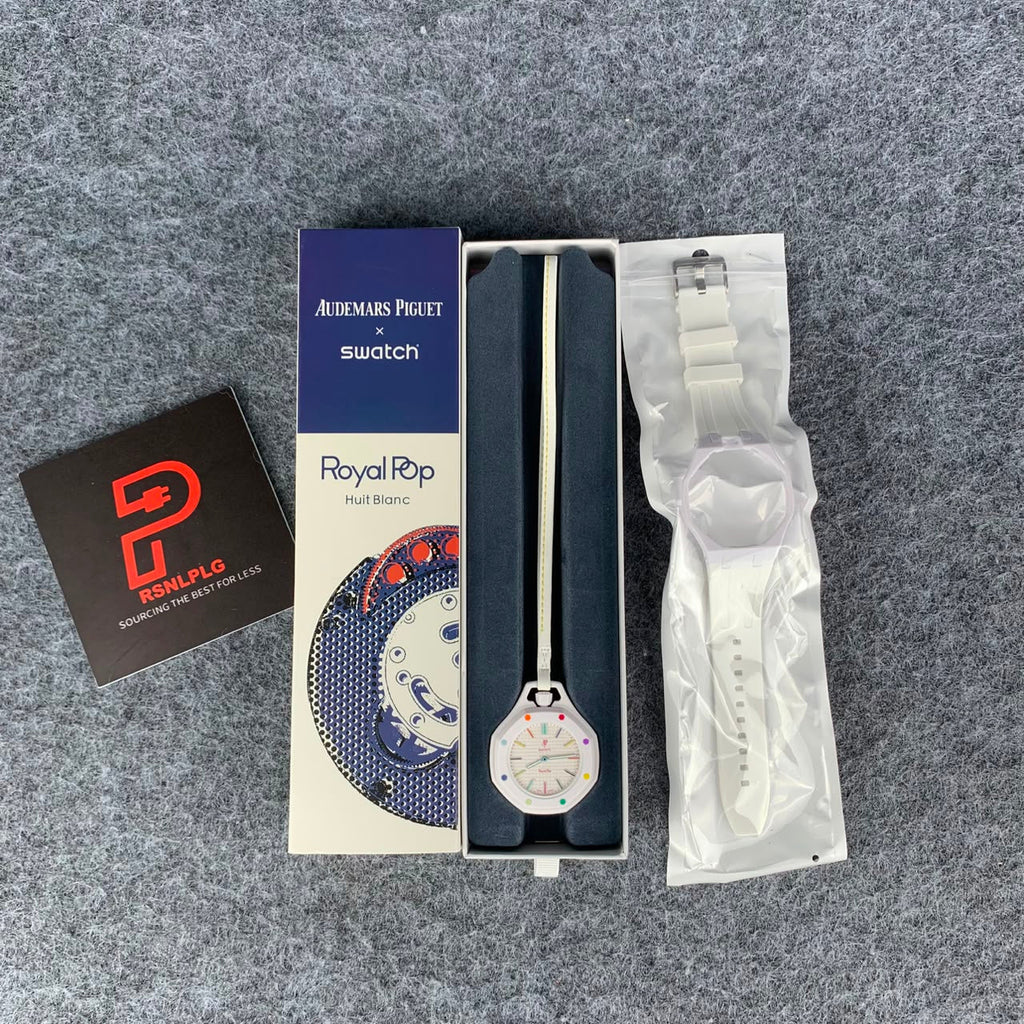AP x Swatch Royal Pop ‘Huit Blanc’