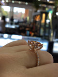 CVD Cushion Cut Shape Diamond Ring