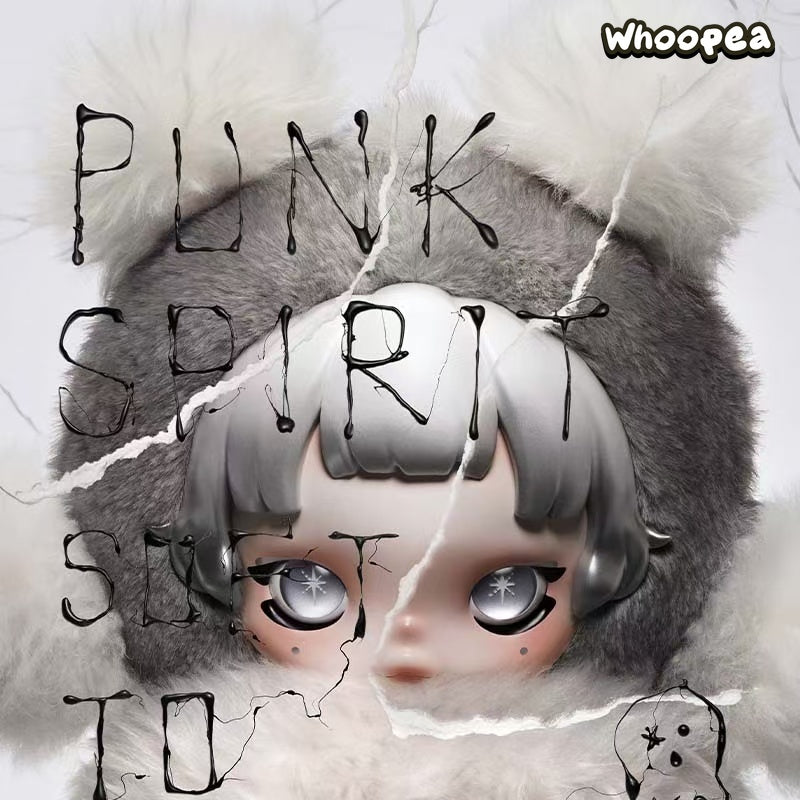 POP MART θ SKULLPANDA Punk Panda Plush Doll (PRE-ORDER）