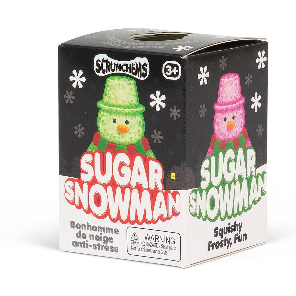 Scrunchems Sugar Snowman Squishy Fidget Toy (1pc) Color Ships Assorted