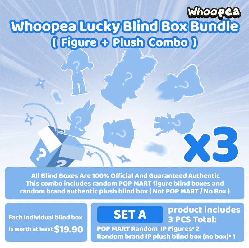 Whoopea Lucky Blind Box Bundle (Figure+Plush Combo)
