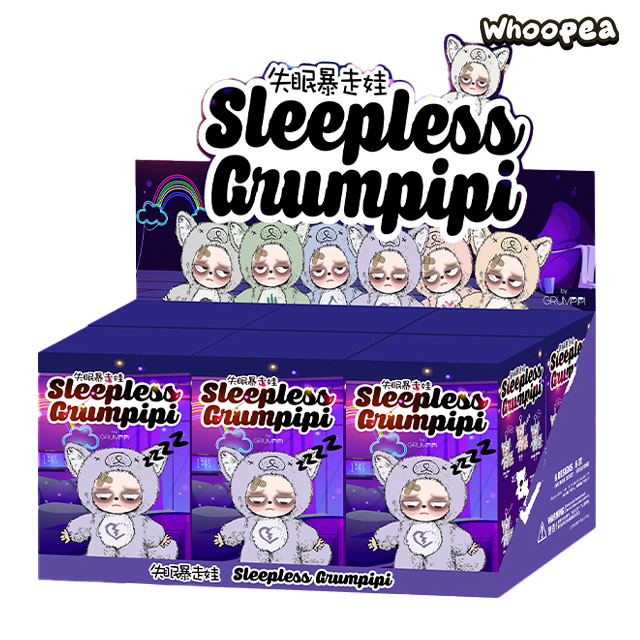 Sleepless Grumpipi Series Plush, Blind Box