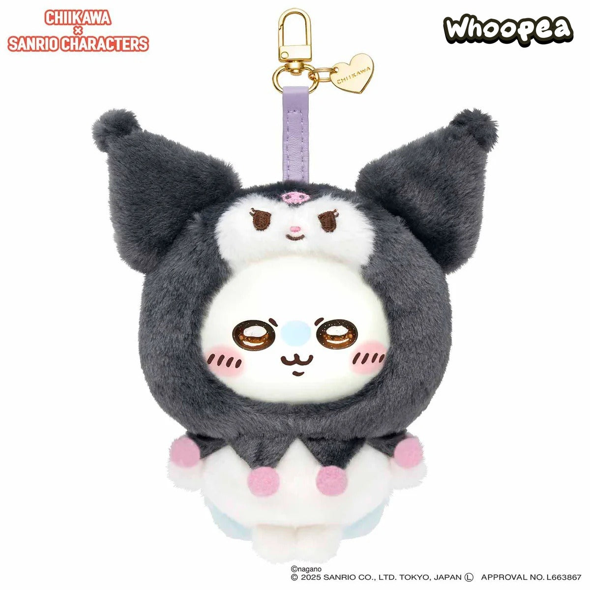 SANRI0 Characters × Chiikawa Plush Keychain