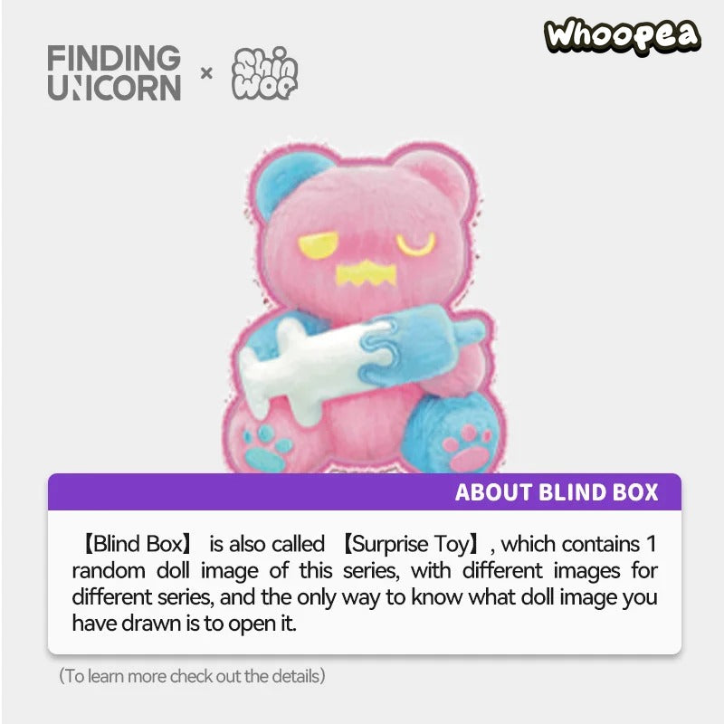 FINDING UNICORN ShinWoo Ragbear Clinic Series Plush Blind Box