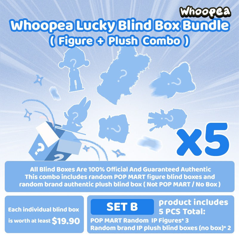 Whoopea Lucky Blind Box Bundle (Figure+Plush Combo)