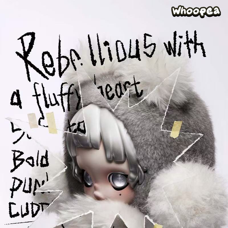 POP MART θ SKULLPANDA Punk Panda Plush Doll (PRE-ORDER）
