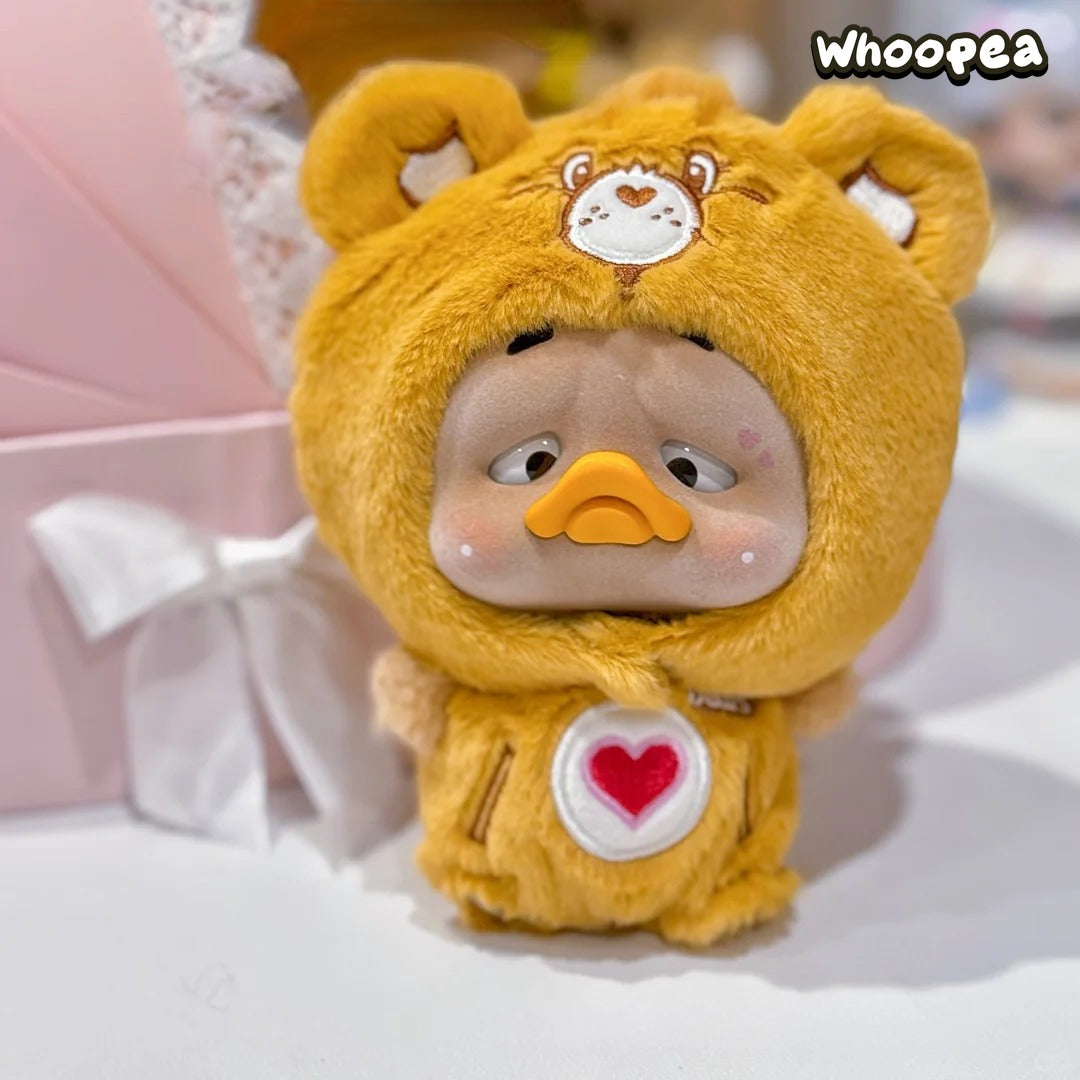Care Bears x Upset Duck Neon Sweetheart Duck Series Plush Keychain Blind Box